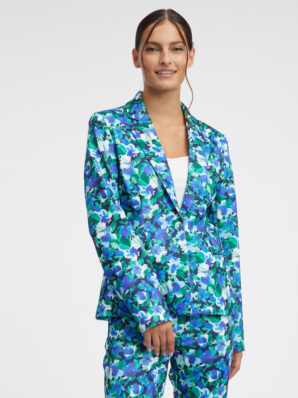Orsay Zeleno-plava ženska cvjetna ženska jakna ORSAY