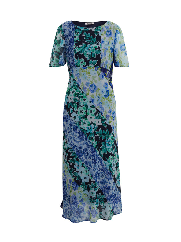 Orsay Plava ženska cvjetna midi haljina ORSAY