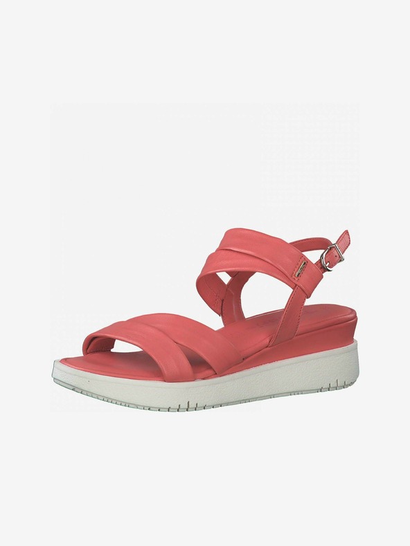 Tamaris Tamaris koraljne ženske kožne sandale