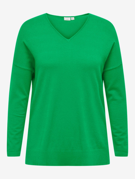 ONLY CARMAKOMA Zeleni ženski lagani džemper ONLY CARMAKOMA Ibi