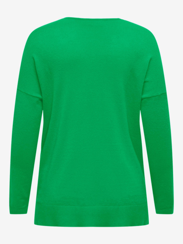 ONLY CARMAKOMA Zeleni ženski lagani džemper ONLY CARMAKOMA Ibi