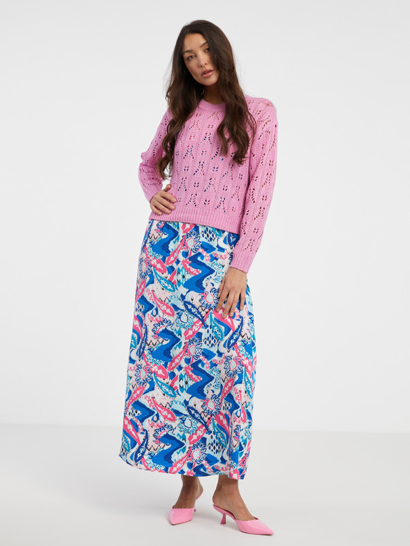 Jacqueline de Yong JDY Judith ružičasti ženski pulover s uzorkom