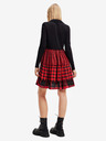 Desigual Desigual Harryst crveno-crna ženska haljina na karo
