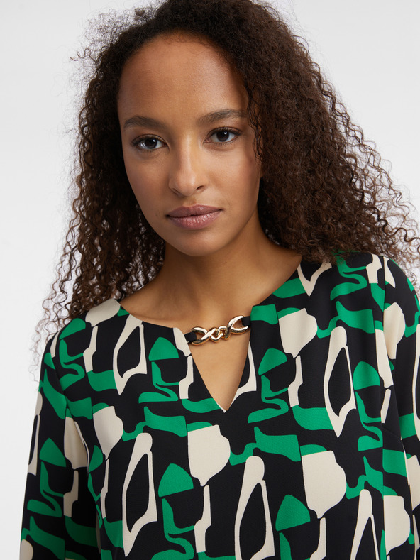 Orsay Zelena ženska bluza s uzorkom ORSAY