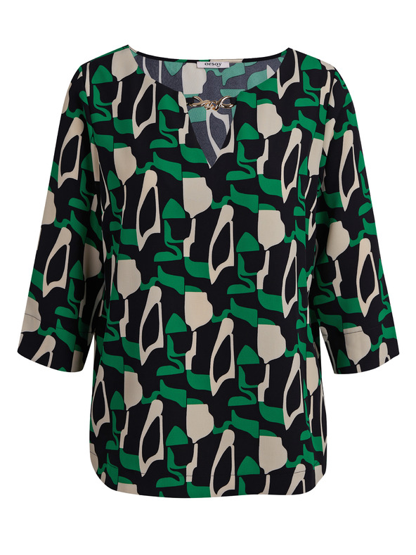 Orsay Zelena ženska bluza s uzorkom ORSAY