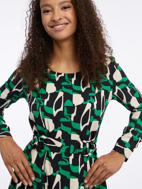 Orsay Zelena ženska haljina s uzorkom ORSAY