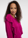 Orsay Tamno ružičasti ženski džemper s volanima ORSAY