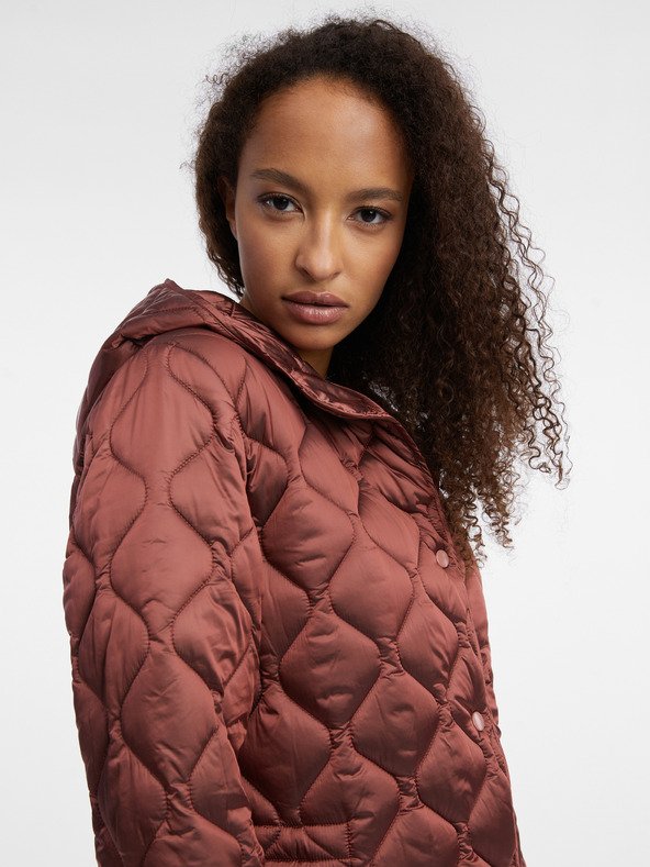 Orsay Smeđi ženski lagani prošiveni kaput ORSAY