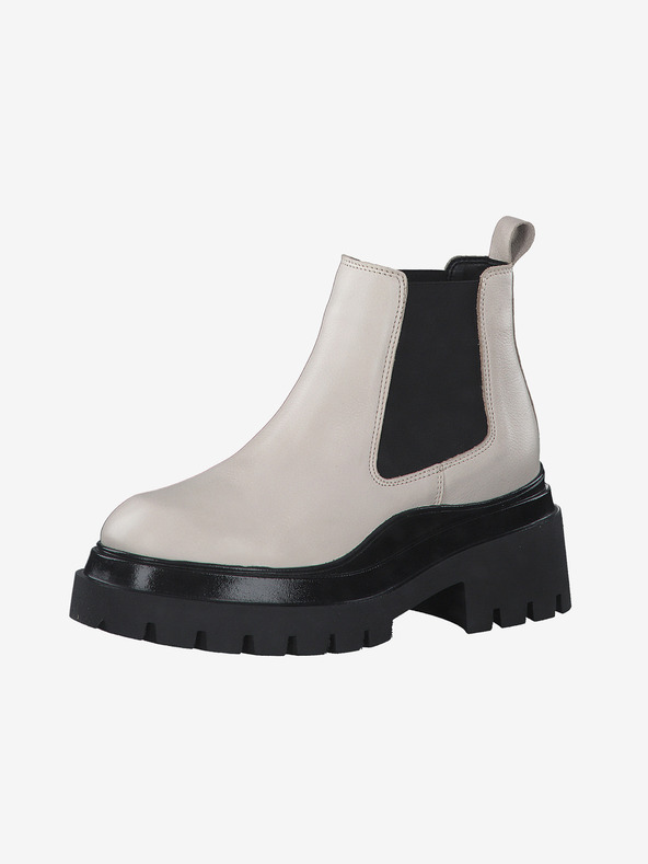 Tamaris Tamaris crno-krem kožne gležnjače