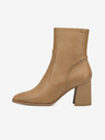 Tamaris Tamaris svijetlosmeđe kožne gležnjače na petu