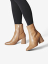 Tamaris Tamaris svijetlosmeđe kožne gležnjače na petu