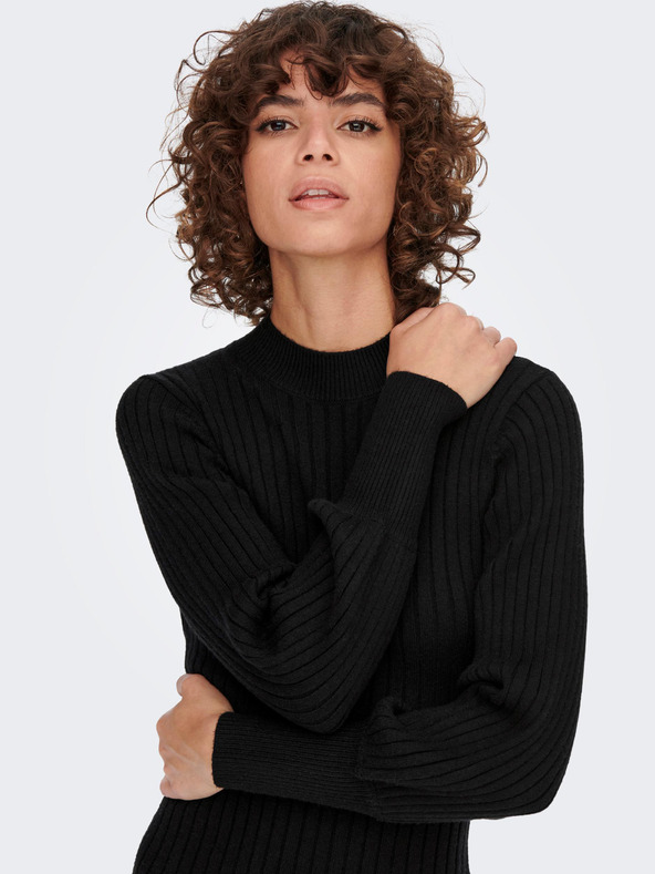 Jacqueline de Yong Crna JDY Magda ženska džemper haljina