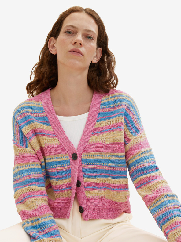 Tom Tailor Tom Tailor ružičasti prugasti pulover za žene