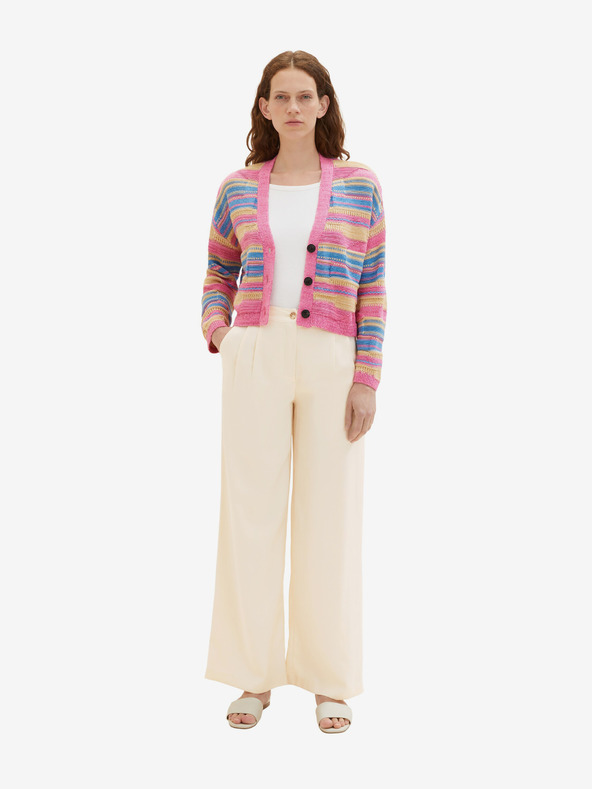 Tom Tailor Tom Tailor ružičasti prugasti pulover za žene