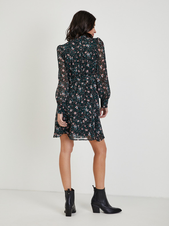 Orsay Crna ženska haljina cvjetnog uzorka ORSAY