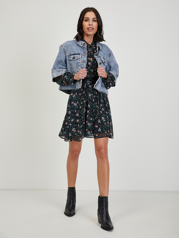 Orsay Crna ženska haljina cvjetnog uzorka ORSAY