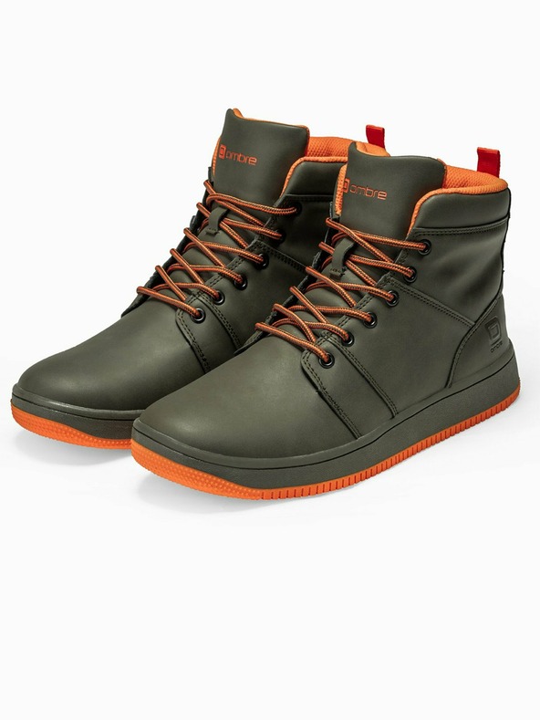 Ombre Clothing Kaki muške gležnjače T311