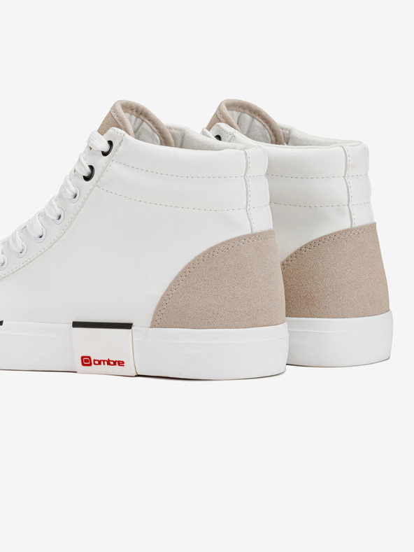 Ombre Clothing Bež-bijele muške tenisice cipele Ombre Clothing T376