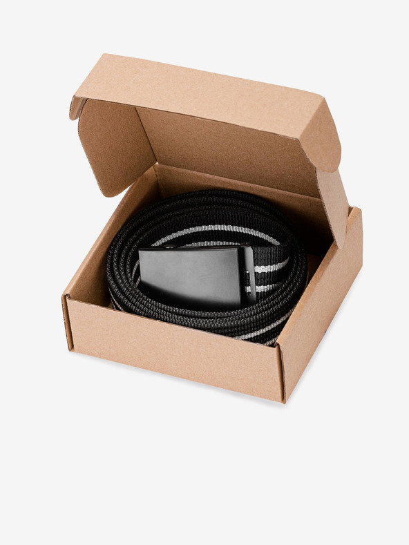 Ombre Clothing Ombre Clothing muški sivi i crni prugasti remen