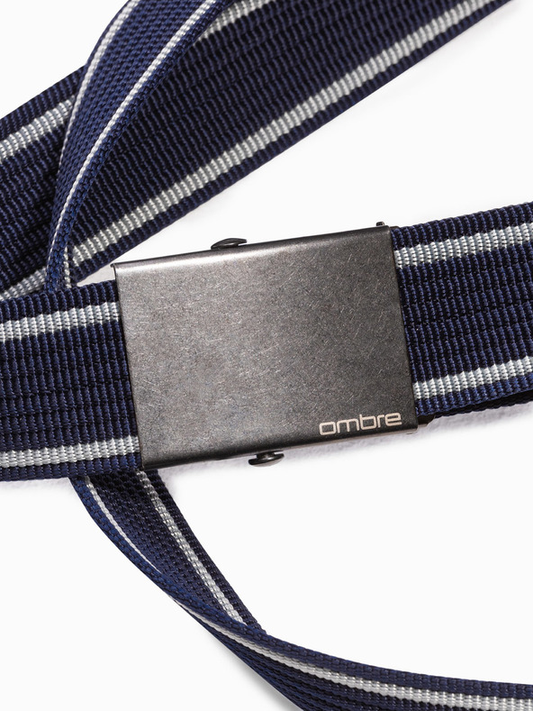 Ombre Clothing Tamnoplavi muški platneni remen Ombre odjeća A028