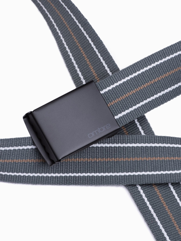 Ombre Clothing Muški platneni remen - sivi A648