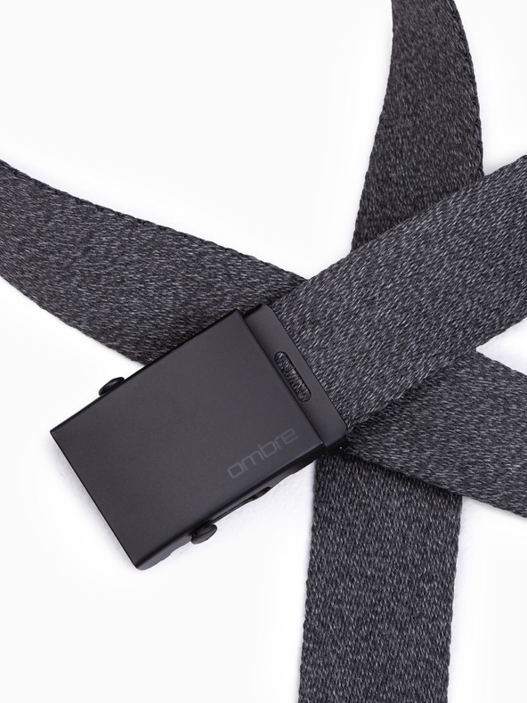 Ombre Clothing Muški platneni remen - grafit A647