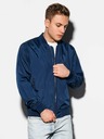 Ombre Clothing Muška proljetna bomber jakna C439 - tamnoplava
