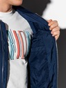 Ombre Clothing Muška proljetna bomber jakna C439 - tamnoplava