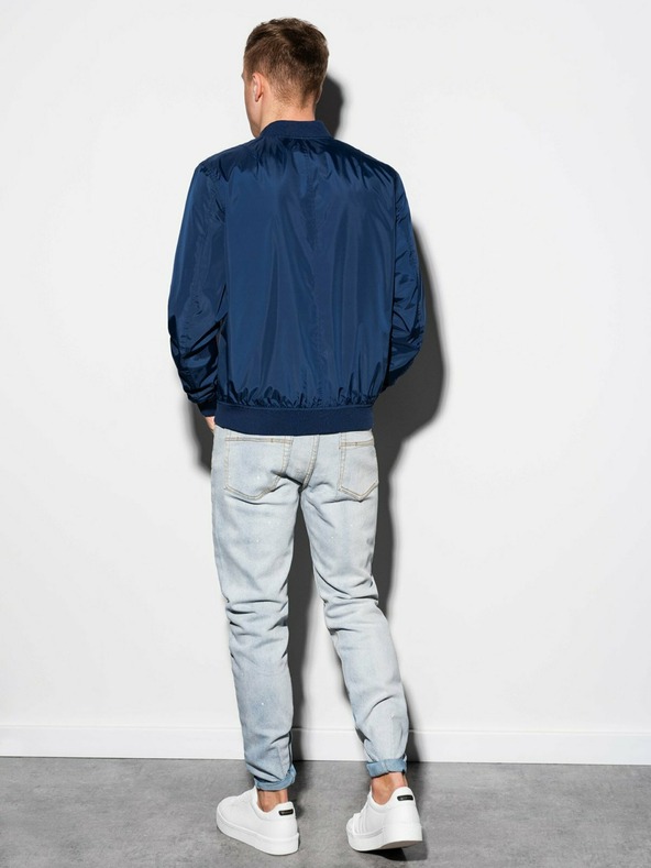 Ombre Clothing Muška proljetna bomber jakna C439 - tamnoplava