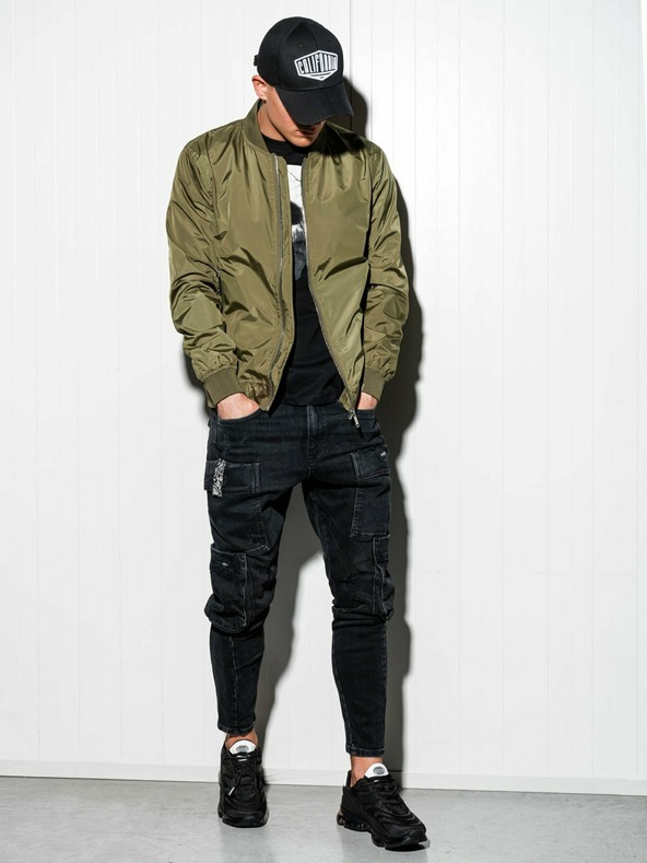 Ombre Clothing Kaki muška svijetla jakna C439