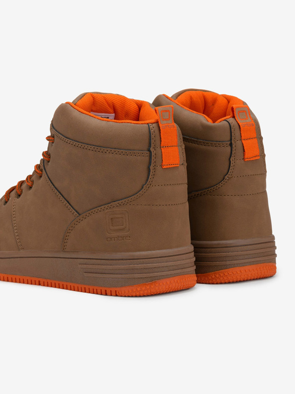 Ombre Clothing Smeđe muške zimske tenisice cipele Ombre Clothing T311
