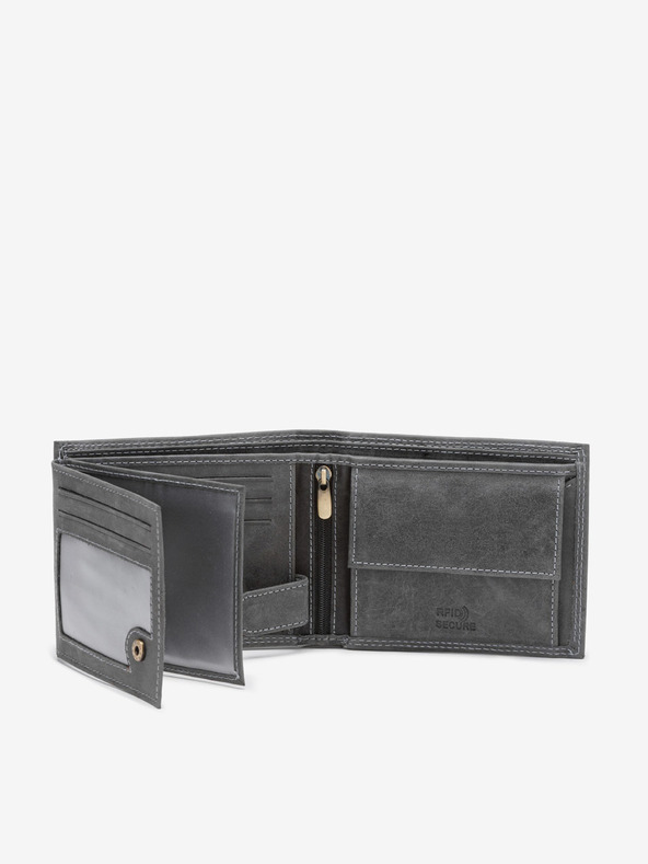 Ombre Clothing Ombre Clothing Sivi muški kožni novčanik