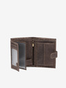 Ombre Clothing Smeđi muški kožni novčanik Ombre odjeća A091