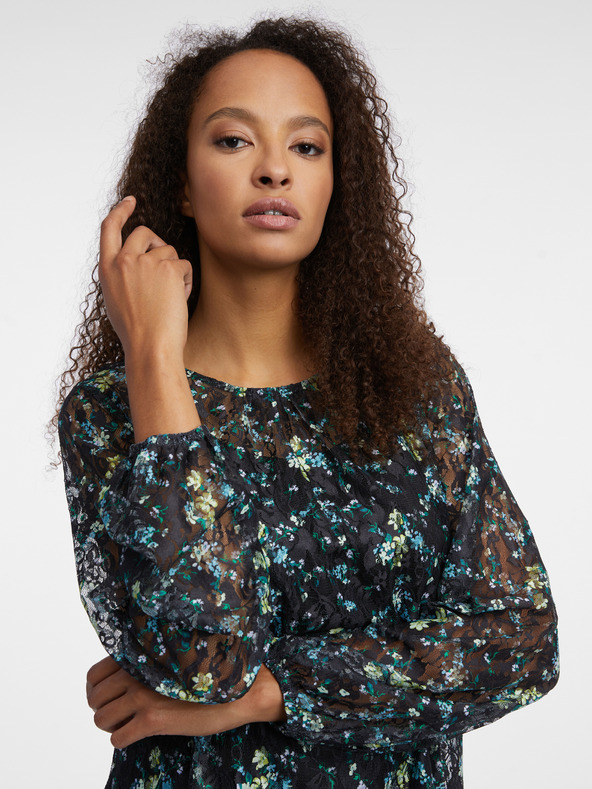 Orsay Crna ženska bluza cvjetnog uzorka ORSAY