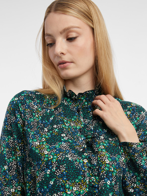 Orsay Tamno zelena ženska cvjetna bluza ORSAY