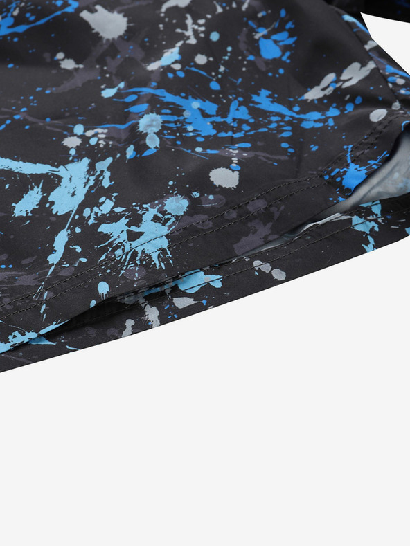 NAX Plavo-crne muške kratke hlače s uzorkom NAX LUNG