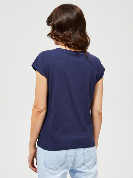 Moodo Plava majica s bijelo-ružičastim Moodo motivom