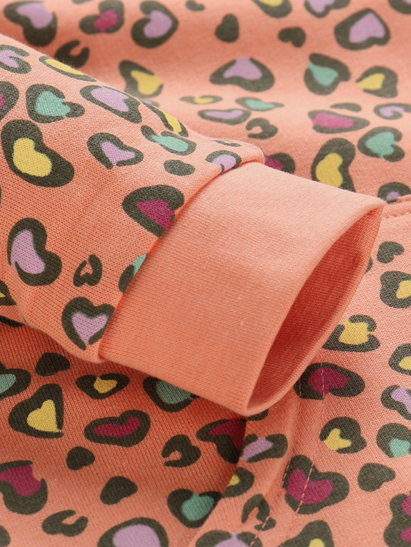 NAX Narančasta majica s uzorkom za djevojčice NAX NALO