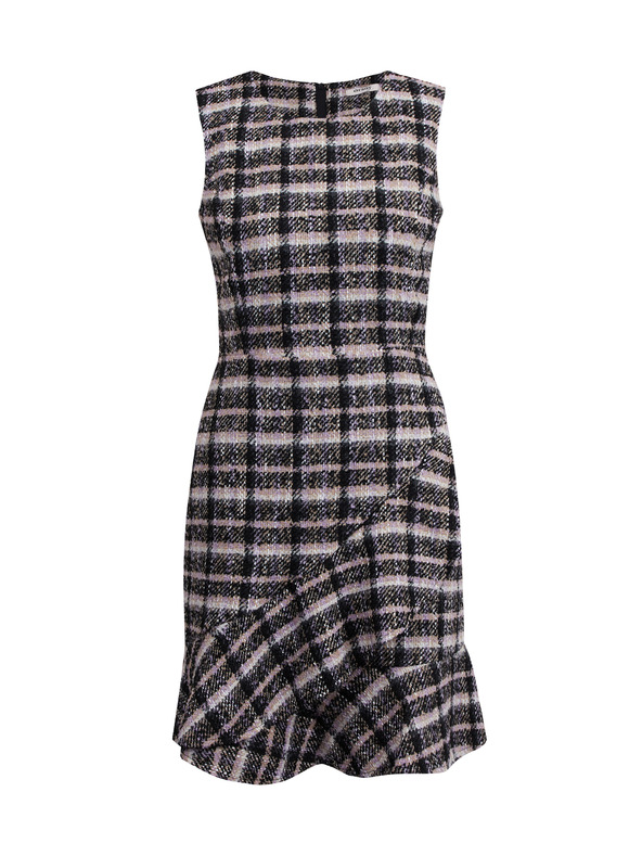 Orsay Ružičasto crna ženska haljina od tvida ORSAY