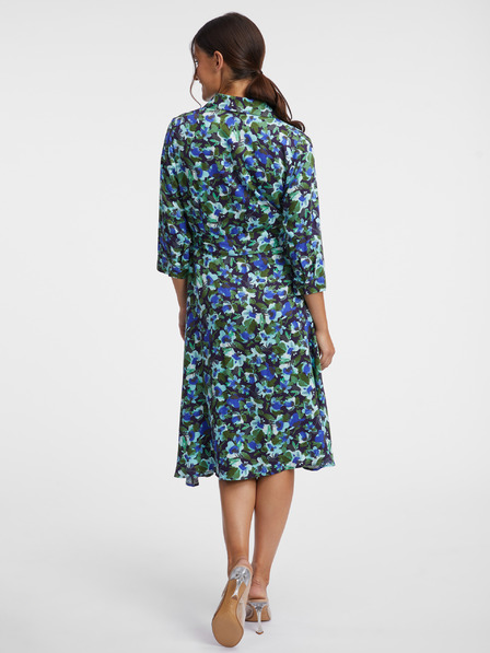 Orsay Zeleno-plave ženske cvjetne košuljaste haljine ORSAY