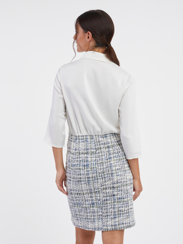 Orsay Plavo-bijela ženska haljina ORSAY