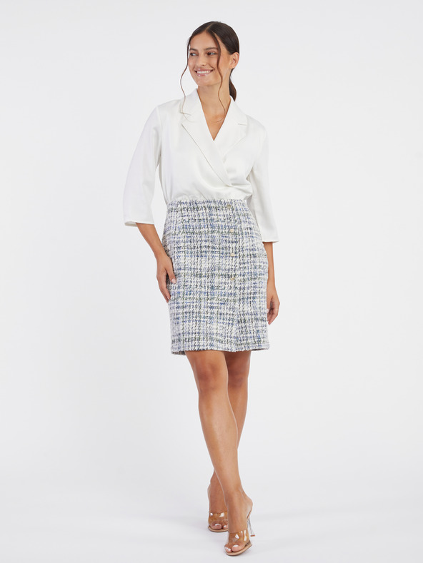 Orsay Plavo-bijela ženska haljina ORSAY