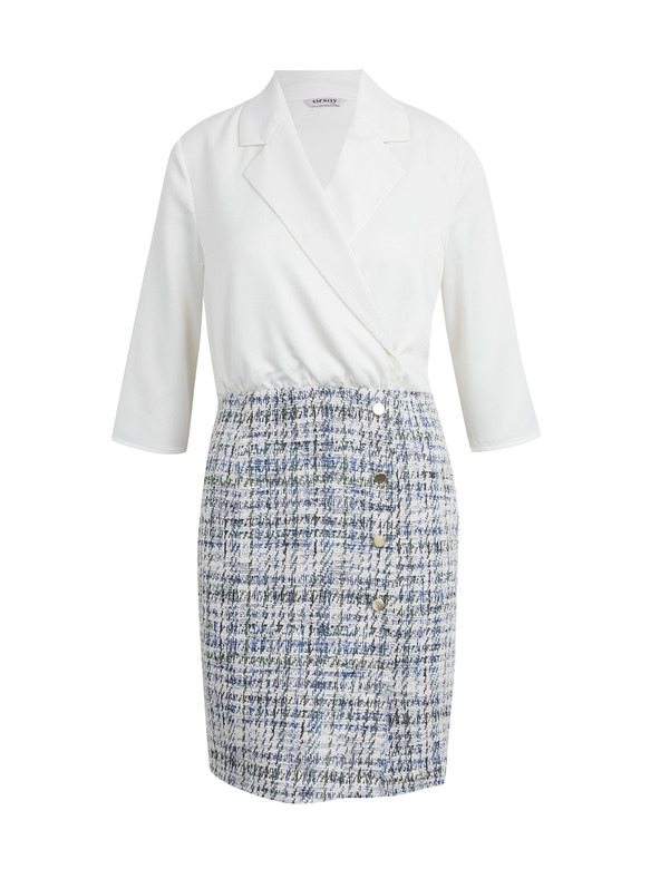 Orsay Plavo-bijela ženska haljina ORSAY