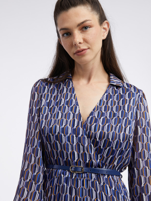 Orsay Tamnoplava ženska haljina s uzorkom ORSAY