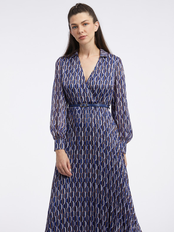 Orsay Tamnoplava ženska haljina s uzorkom ORSAY