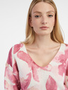 Orsay Ružičasto bijeli ženski cvjetni pulover ORSAY