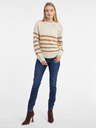 Orsay Bež ženski prugasti pulover ORSAY