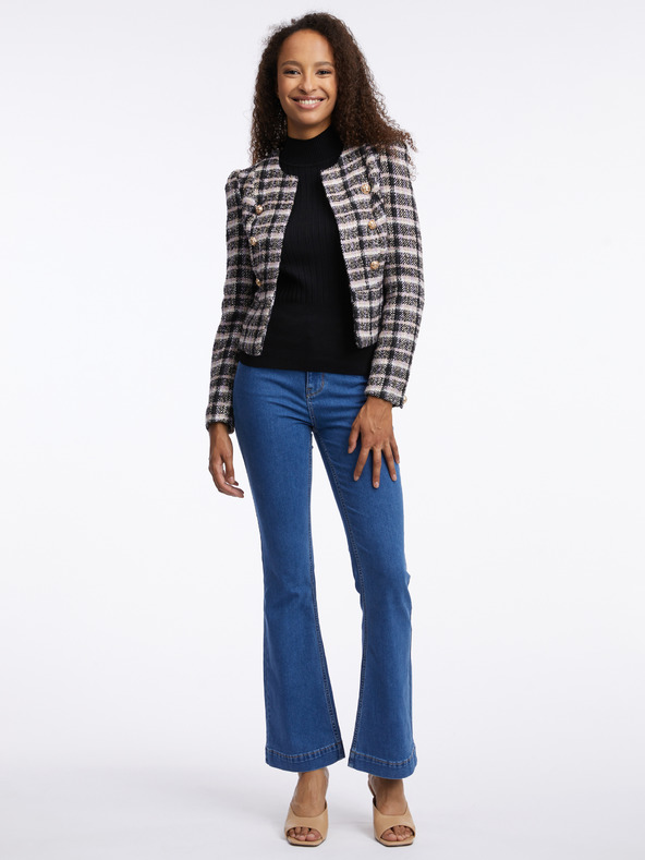 Orsay Crni ženski karirani sako ORSAY