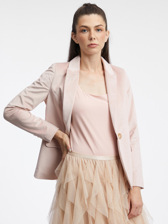 Orsay Svijetlo ružičasta ženska jakna od samta ORSAY