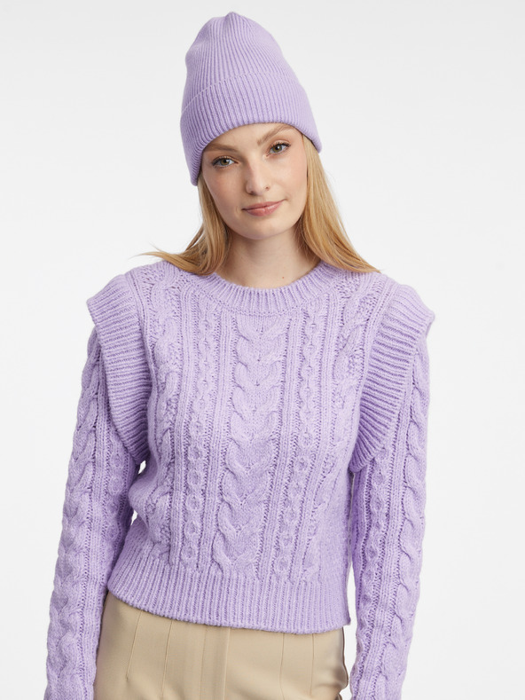 Orsay Svijetloljubičasta ženska rebrasta kapa ORSAY